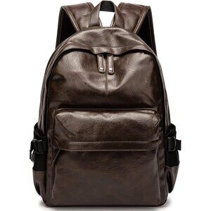 Women brown School College Bookbag Casual Travel Laptop Backpack Bag
